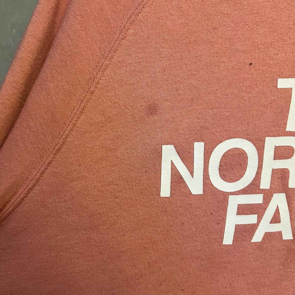 THE NORTH FACE Peach Pink Women’s Large Hoodie Pullover Sweatshirt - Picture 9 of 10
